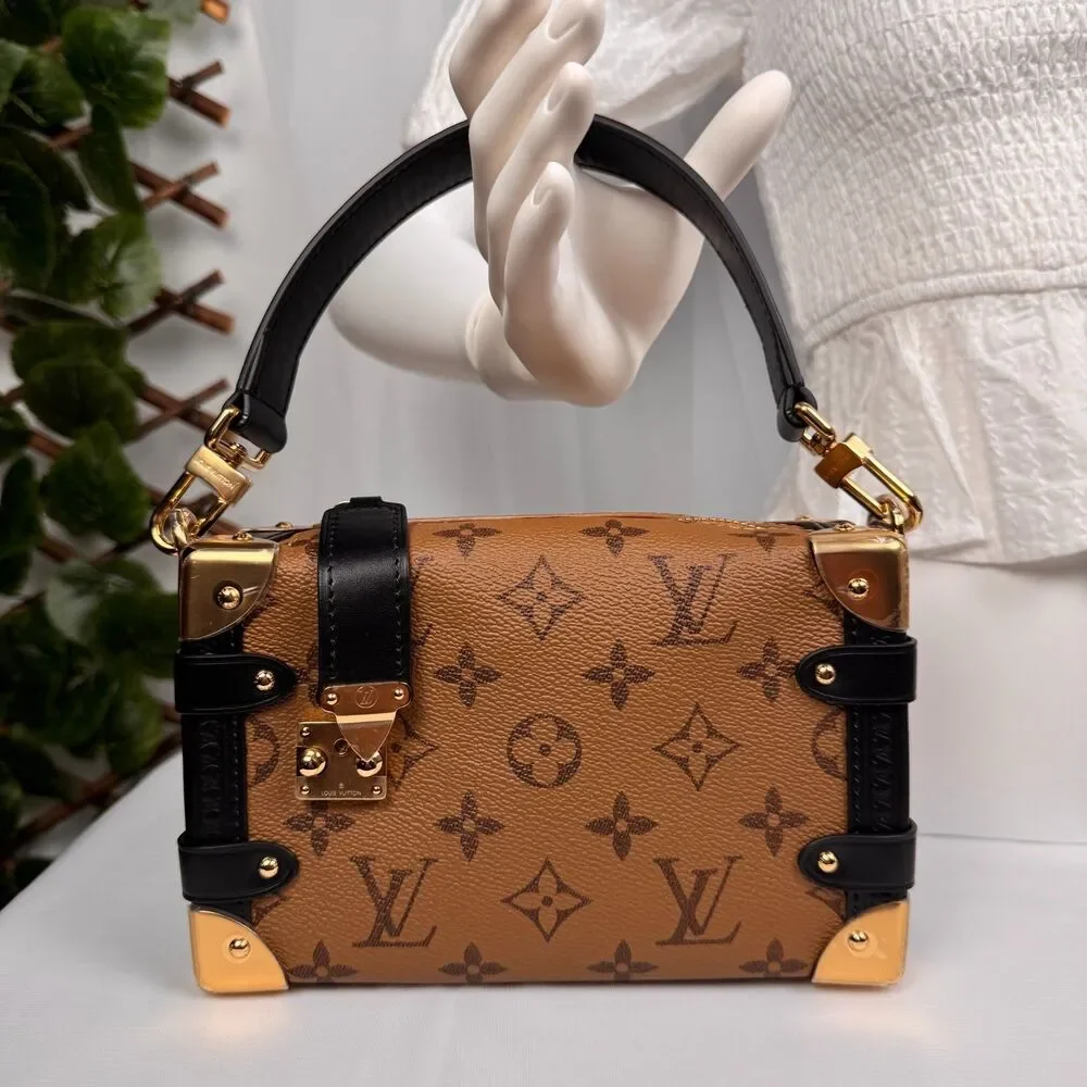 Louis Vuitton Side Trunk Handbag Reverse Monogram Canvas PM - Picture 2 of 11